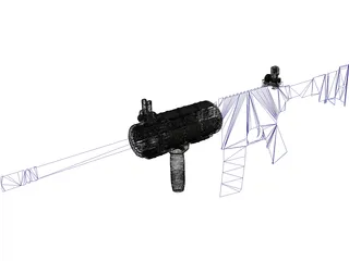 M4 Rail System 3D Model preview