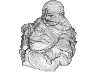 Buddha Sitting 3D Model preview