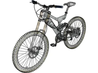 Bike Mountain Freeride/Downhill 3D Model preview