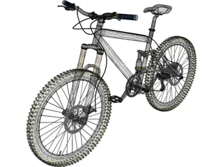 Bike Mountain Trail 3D Model preview