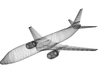 Boeing 737-400 3D Model preview