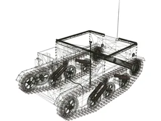 Universal (Bren Gun) Carrier 3D Model preview
