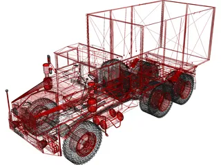Farm Truck L912 3D Model preview