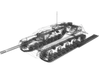 Jagdpanzer IV 3D Model preview
