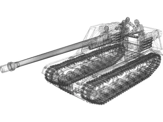 Panzerjager Nashorn 3D Model preview