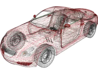Lexus SC430 (2003) 3D Model preview