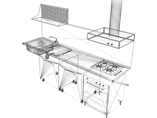 Kitchen 3D Model preview