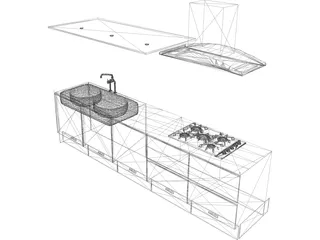 Kitchen 3D Model preview