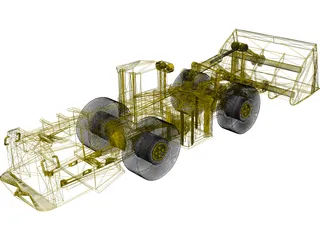Shovel Loader 3D Model preview