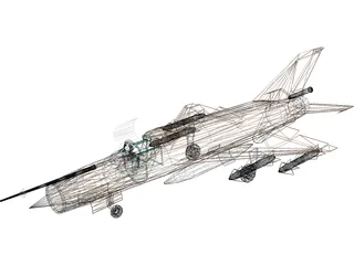 MiG-21 3D Model preview