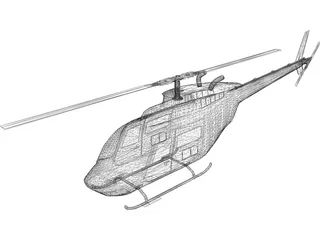 Bell 206 JetRanger 3D Model preview