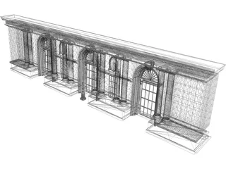 GC Station NYC Frontside 3D Model preview