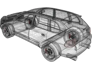 Porsche Cayenne (2004) 3D Model preview