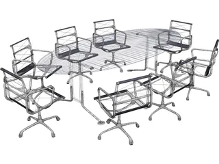 Conference Table 3D Model preview