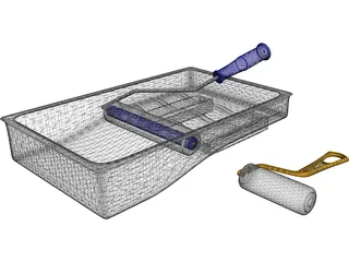Paint Rollers 3D Model preview