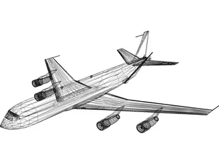 KC-135E Stratotanker 3D Model preview