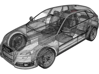 Audi A3 Sportback 3D Model preview