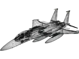 F-15C 3D Model preview