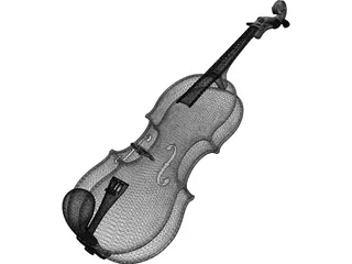 Violin G. Ornati (1921) 3D Model preview