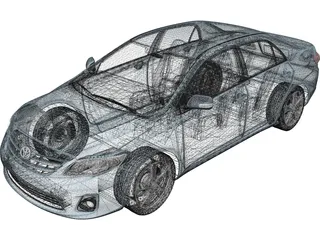 Toyota Corolla Sedan (2010) 3D Model preview
