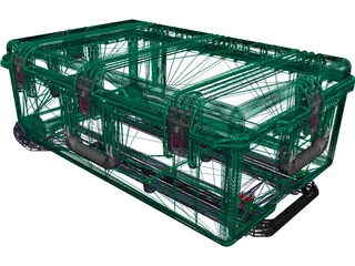Pelican iM2950 Case 3D Model preview