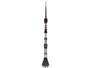 Television Tower 3D Model preview