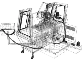 Milling Machine VHF-680 3D Model preview