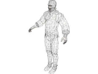 Cowboy British 3D Model preview