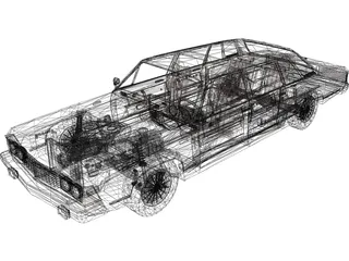GAZ-14 Chaika (1977) 3D Model preview