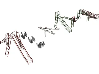 Playground Set 3D Model preview
