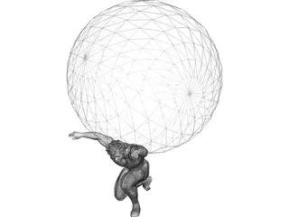 Atlas Statue 3D Model preview