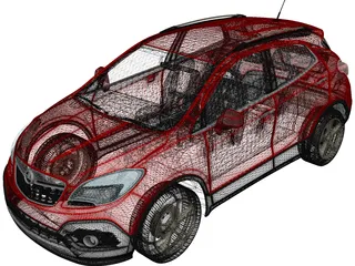Opel Mokka (2013) 3D Model preview