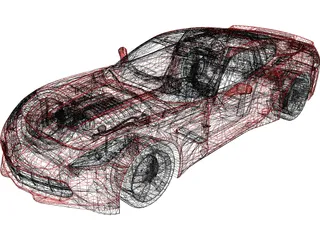 Chevrolet Corvette C7 Stingray 3D Model preview