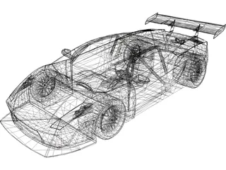 Lamborghini Gallardo GT3 Cup 3D Model preview