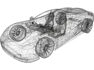 Ascari KZ1 Spyder 3D Model preview