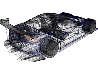 Honda HSV-010 GT 3D Model preview