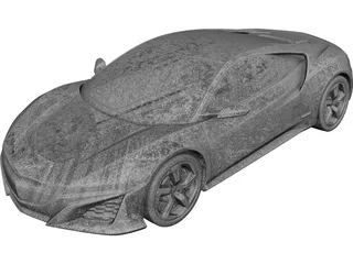 Honda NSX Concept (2013) 3D Model preview