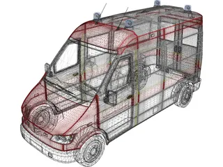 Ambulance 3D Model preview