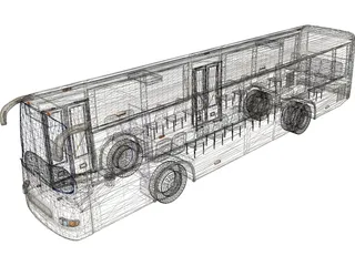 Bus China 3D Model preview