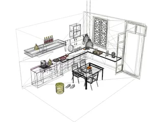Kitchen 3D Model preview