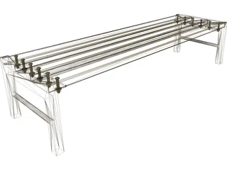 Bench 3D Model preview