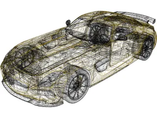 Mercedes-Benz SLS AMG Black Series (2014) 3D Model preview