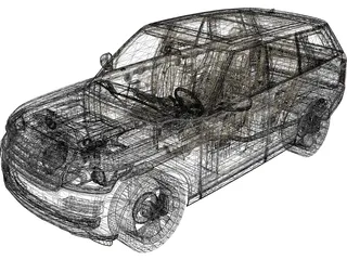 Range Rover L405 (2013) 3D Model preview
