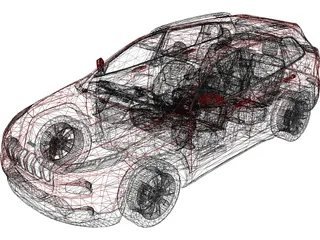 Jeep Cherokee (2015) 3D Model preview
