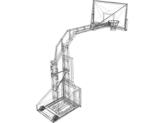 Basketball Stand 3D Model preview