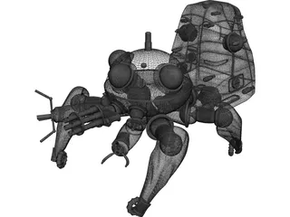 Tachikoma Robot 3D Model preview