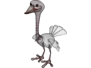 Ostrich 3D Model preview