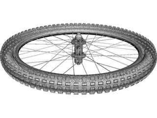 MTB 26 Inch Rear Wheel 3D Model preview