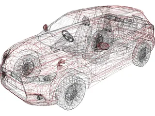 Mitsubishi ASX 3D Model preview