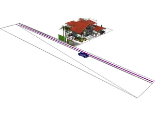 Villa 3D Model preview
